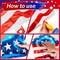24Pcs Patriotic Eagle Balloon Set – 250th Anniversary 4th of July Red White Blue Party Decorations – USA Independence Day Eagle Foil Balloons, Star & Confetti Latex Balloons for Patriotic Events